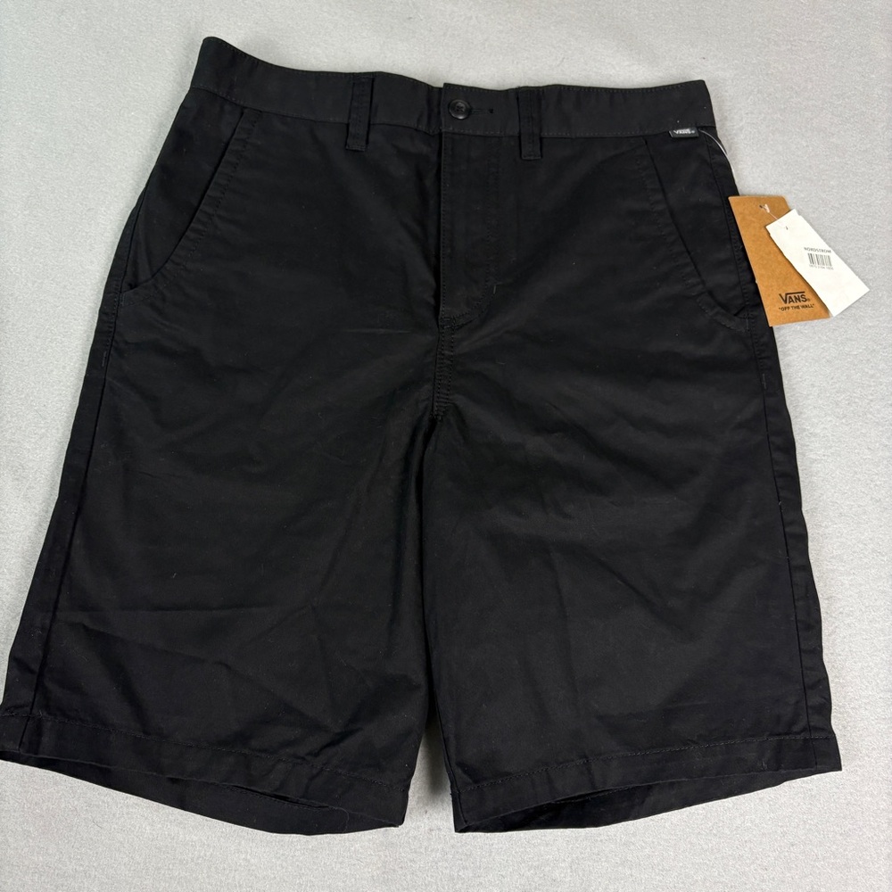 NWT Vans Men's Cotton Blend Black Shorts Sz 28